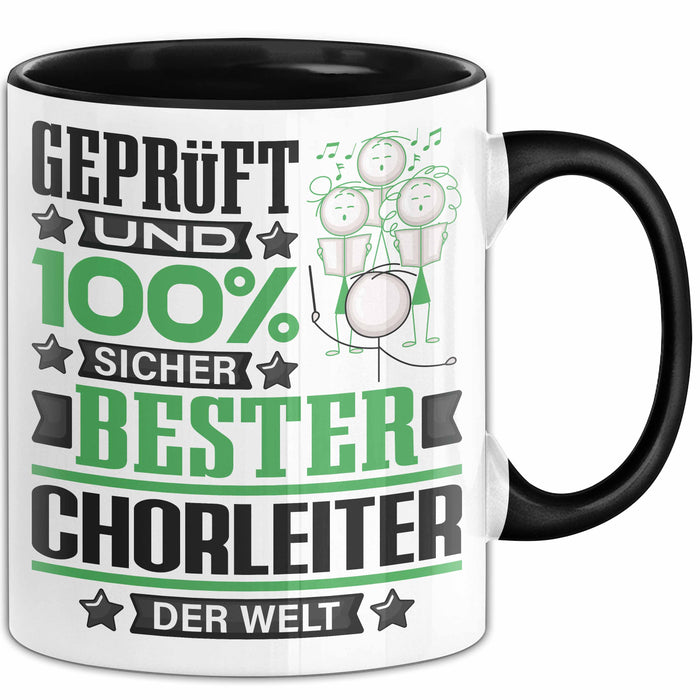 Chorleiter Geschenk Lustiger Spruch für Chorleiter Geschenkidee Bester Chorleiter Der Welt Schwarz Trendation