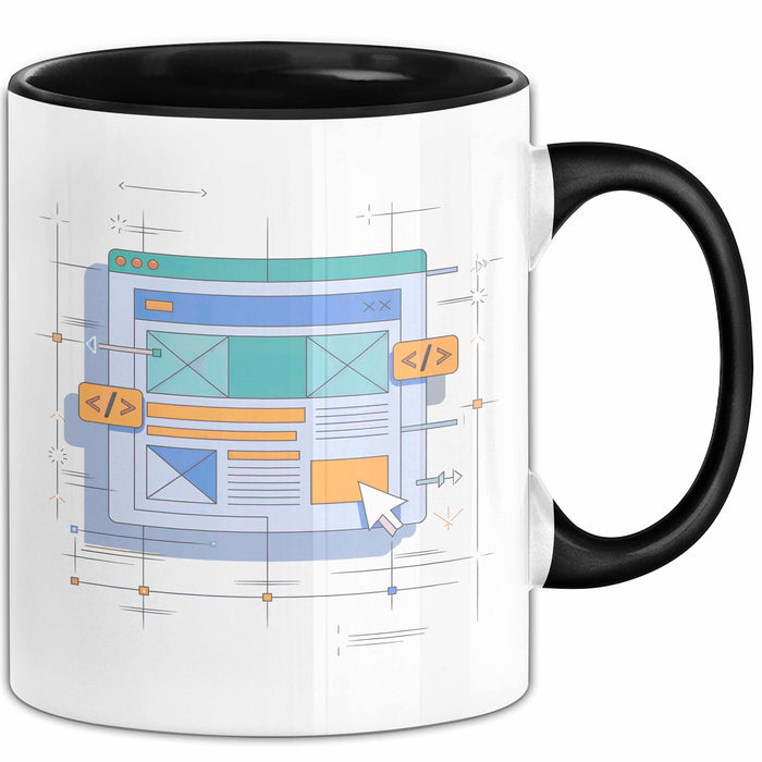 Web Entwickler Tasse Geschenk Lustige Geschenkidee Spruch Für Code Erbauer Trendation