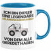 Geländewagenfahrer Geschenk Tasse Lustige Geschenkidee Geburtstag für Geländewagenfahrer Ich Bin Dieser Legendäre Geländewagenfahrer Von Dem Alle Geredet Haben Kaffee-Becher Blau Trendation