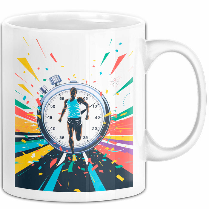 Läufer Tasse Geschenk Lustige Geschenkidee Spruch Für Ziel Linien Jäger Weiß Trendation