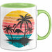 Flamingo Tier Tasse Geschenk Lustige Geschenkidee Spruch Grün Trendation