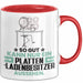 Plattenladenbesitzer Geschenk Tasse So Gut Kann Nur Ein Plattenladenbesitzer Aussehen Geschenkidee Kaffee-Becher Rot Trendation
