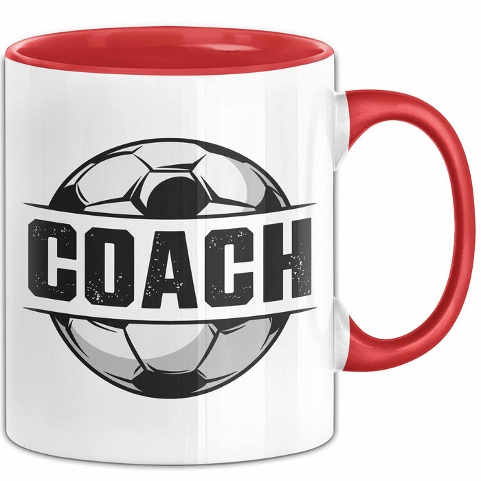 Fußballtrainer Fußballmannschaft Tasse Geschenk Lustige Geschenkidee Spruch Football Trainer Rot Trendation