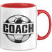 Fußballtrainer Fußballmannschaft Tasse Geschenk Lustige Geschenkidee Spruch Football Trainer Rot Trendation