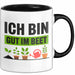Garten Pflanzen Gärtner Tasse Geschenk Lustige Geschenkidee Spruch Ich Bin Gut Im Beet Trendation
