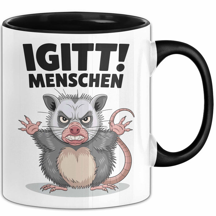 Sarkastischer Sarkasmus Introvertierter Tasse Geschenk Lustige Geschenkidee Spruch Igitt Menschen Trendation