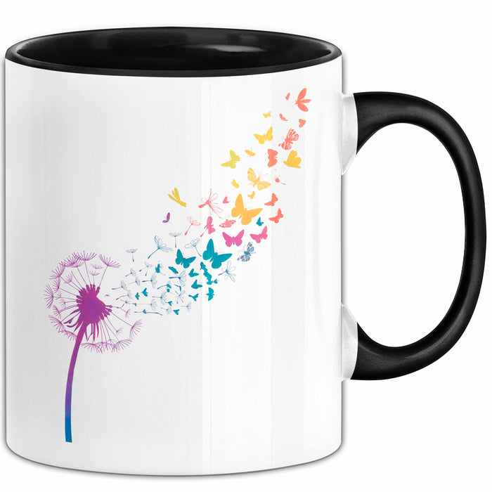 Blume Tasse Geschenk Lustige Geschenkidee Spruch Schwarz Trendation
