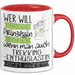 Trekking-Enthusiastin Tasse Geschenk Spruch Wer Will Schon Prinzessin Sein Wenn Man Auch Trekking-Enthusiastin Sein Kann Rot Trendation