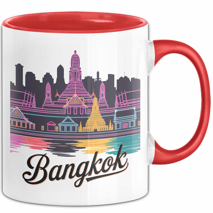 Bangkok Thailand Tasse Geschenk Lustige Geschenkidee Spruch Rot Trendation