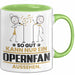 Opernfan Geschenk Tasse So Gut Kann Nur Ein Opernfan Aussehen Geschenkidee Kaffee-Becher Grün Trendation