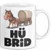 Sarkastische Pferde Tasse Geschenk Lustige Geschenkidee Spruch Hü Brid Weiß Trendation