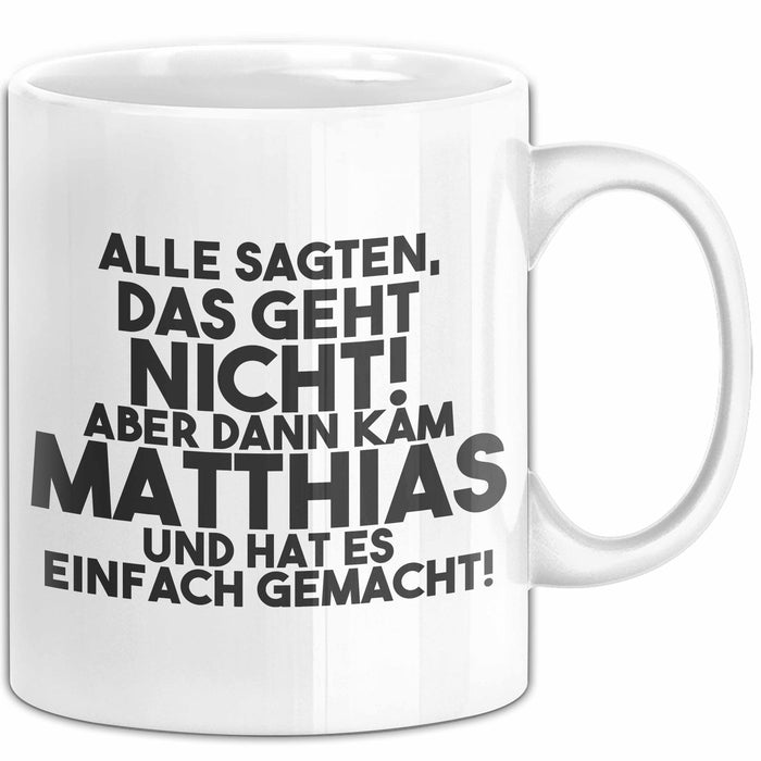 Matthias Tasse Alle Sagten Das Geht Nicht, Aber Dann Kam Matthias Geschenk