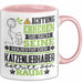 Katzenliebhaber Geschenk Tasse Lustiger Spruch Erheben Sie Sich Der Katzenliebhaber Betritt den Raum Rosa Trendation