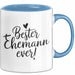 Guter Ehemann Verheiratete Männer Jungen Tasse Becher Geschenk Lustige Geschenkidee Spruch Bester Ehemann Ever Blau Trendation