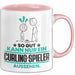 Curling-Spieler Geschenk Tasse So Gut Kann Nur Ein Curling-Spieler Aussehen Geschenkidee Kaffee-Becher Rosa Trendation