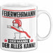 Feuerwehrmann Tasse Geschenk für Feuerwehrmann Der Mann Der Alles Kann Geschenkidee zum Geburtstag Weiß Trendation