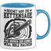 Waldarbeiter Tasse Geschenk Kettensäge Holz Reichet Mir Die Kettensäge Blau Trendation