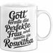 Roswitha Tasse Geschenk Gott Formte Die Perfekte Frau Roswitha Geschenkidee Weiß Trendation