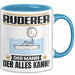 Ruderer Tasse Geschenk für Ruderer Der Mann Der Alles Kann Geschenkidee zum Geburtstag Blau Trendation
