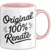 Renate Tasse Geschenk Original 100% Renate Geschenkidee Geburtstag Rosa Trendation