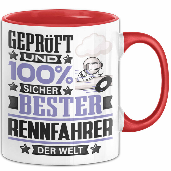 Rennfahrer Geschenk Lustiger Spruch für Rennfahrer Geschenkidee Bester Rennfahrer Der Welt Rot Trendation