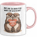 Büroarbeit Kollege Abschied Tasse Geschenk Lustige Geschenkidee Spruch Mit Dir Zu Arbeiten War Ein Geschenk Danke Für Alles Rosa Trendation