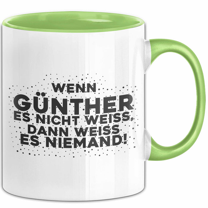 Guenther Tasse Wenn Guenther Es Nicht Weiss, Dann Weiss Es Niemand!