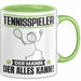 Tennisspieler Tasse Geschenk für Tennisspieler Der Mann Der Alles Kann Geschenkidee zum Geburtstag Grün Trendation