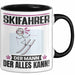 Skifahrer Tasse Geschenk für Skifahrer Der Mann Der Alles Kann Geschenkidee zum Geburtstag Schwarz Trendation
