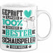 Schauspieler Geschenk Lustiger Spruch für Schauspieler Geschenkidee Bester Schauspieler Der Welt Weiß Trendation