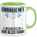 Dirigent Tasse Geschenk für Dirigent Der Mann Der Alles Kann Geschenkidee zum Geburtstag Grün Trendation