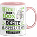 Beste Musikberaterin Der Welt Tasse Geschenk für Eine Musikberaterin Geprüft Und Sicher Geschenkidee Geburtstag Weihnachten Rosa Trendation