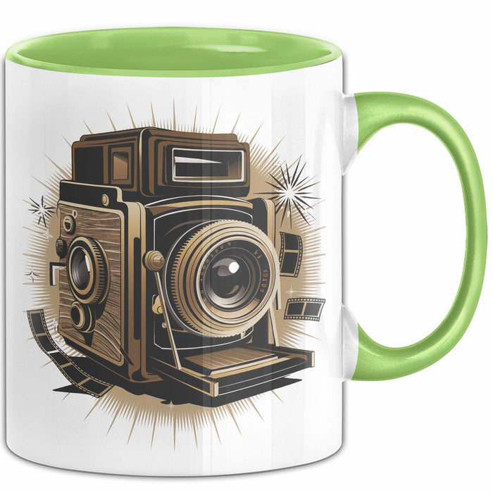 Fotograf Tasse Geschenkidee für Fotografie Enthusiasten Grün Trendation