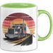 Lkw Fahrer Tasse Geschenkidee für Trucker Lustiger Spruch Grün Trendation