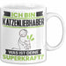 Katzenliebhaber Tasse Geschenk für Katzenliebhaber Geburtstag Lustiger Spruch Kaffee-Becher Was Ist Deine Superkraft Weiß Trendation