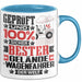 Geländewagenfahrer Geschenk Lustiger Spruch für Geländewagenfahrer Geschenkidee Bester Geländewagenfahrer Der Welt Blau Trendation