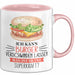 Burger-Liebhaber Tasse Geschenk Ich Kann Cheeseburger Verschwinden Lassen Was Ist Deine Superkraft Rosa Trendation