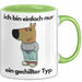 Ich Bin Einfach Nur Ein Gechillter Entspannter Typ Tasse Geschenk Dank Meme Liebhaber Im Just A Chill Guy Becher Grün Trendation