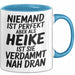 Heike Tasse Geschenk Niemand Ist Perfekt Heike Verdammt Nah Dran Geschenkidee Blau Trendation