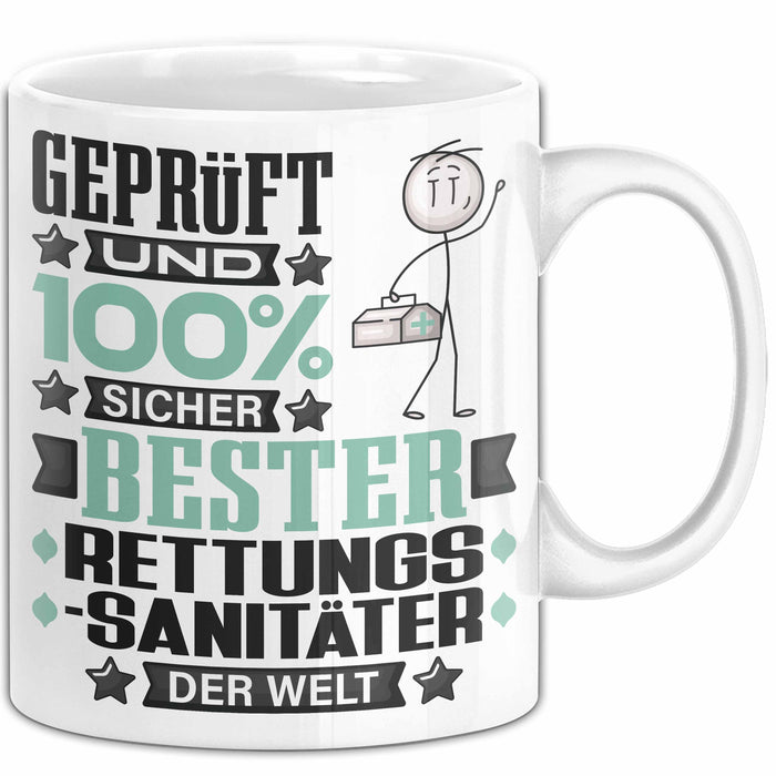 Rettungssanitäter Geschenk Lustiger Spruch für Rettungssanitäter Geschenkidee Bester Rettungssanitäter Der Welt Weiß Trendation