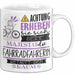 Fahrradfahrerin Tasse Geschenk Lustiger Spruch Bitte Erheben Sie Sich Seine Majestät Die Fahrradfahrerin Betritt Den Raum Weiß Trendation