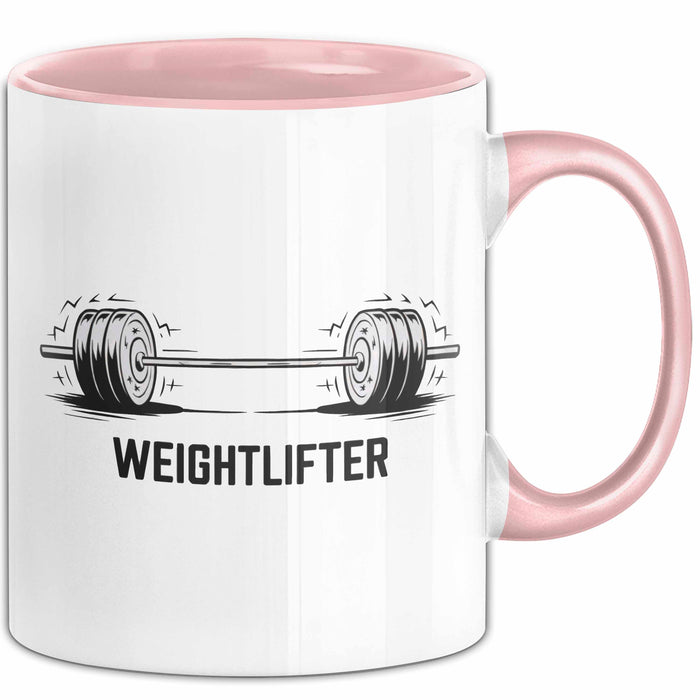 Gewichtheber Tasse Geschenkidee für Fitness Biest Rosa Trendation