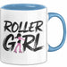 Rollschuh Skater Tasse Geschenk Rollergirl Skating Geschenkidee Lustig Blau Trendation