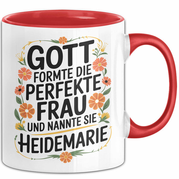Heidemarie Tasse Geschenk Gott Formte Die Perfekte Frau Heidemarie Geschenkidee