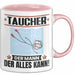 Taucher Tasse Geschenk für Taucher Der Mann Der Alles Kann Geschenkidee zum Geburtstag Rosa Trendation