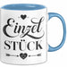 Frauen Mädchen Sarkasmus Tasse Becher Geschenk Lustige Geschenkidee Spruch Einzel Stück Blau Trendation