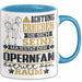 Opernfan Geschenk Tasse Lustiger Spruch Erheben Sie Sich Der Opernfan Betritt den Raum Blau Trendation