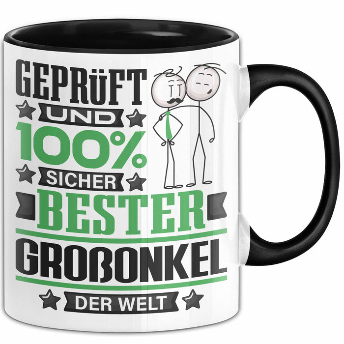 Großonkel Geschenk Lustiger Spruch für Großonkel Geschenkidee Bester Großonkel Der Welt Schwarz Trendation
