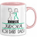 Geschenk für Judoka Tasse Lustige Geschenkidee Geburtstag Ich Bin Judoka Ich Darf Das Rosa Trendation