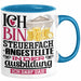 Steuerfachangestellte Ausbildung Start Geschenk Tasse Ich Bin Steuerfachangestellte In Der Ausbildung Ich Darf Das Kaffee-Becher Geschenkidee Blau Trendation